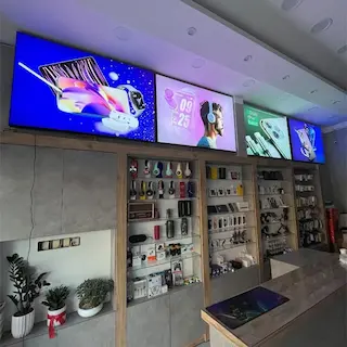 تابلو لایت باکس فریم لس یک طرفه فروشگاه موبایل اتحاد