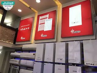 تابلو لایت باکس یک طرفه محصولات گرمایشی بوتان