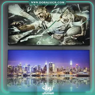 نمای تابلو لایت باکس فریم لس تبلیغاتی