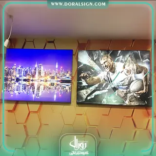 نمای تابلو لایت باکس فریم لس تبلیغاتی
