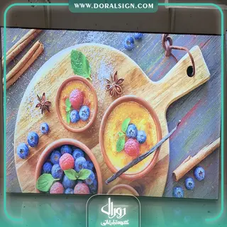 تابلو لایت باکس فریم لس صنایع غذایی