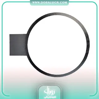 فریم فلزی لایت باکس دوطرفه دایره