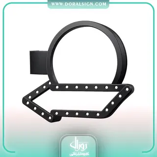 فریم فلزی لایت باکس دو طرفه دایرکت