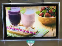 تابلو لایت باکس کریستالی تبلیغاتی کافی شاپ