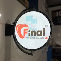 تابلو لایت باکس فریم لس دو طرفه چسب فاینال و ایزو 