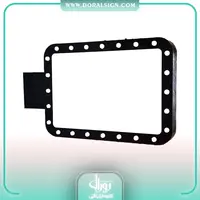 فریم فلزی مستطیل لایت باکس دوطرفه  / دکتری چشمک زن