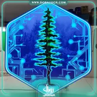 لایت باکس لبه سوئدی تکنو چوب