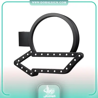 فریم فلزی لایت باکس دو طرفه دایرکت